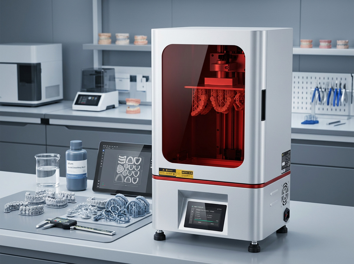 Equipo profesional Yidimu de impresión 3D de resina en un entorno industrial