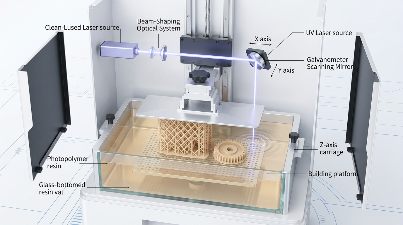 Impresión 3D SLA qué es: proceso y guía técnica