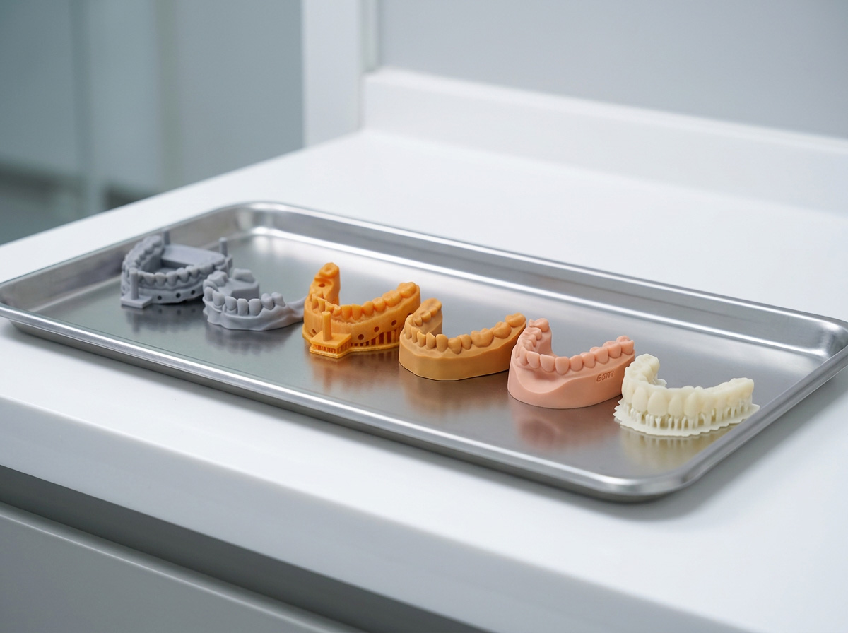 Modelos dentales impresos en 3D preparados para inspección