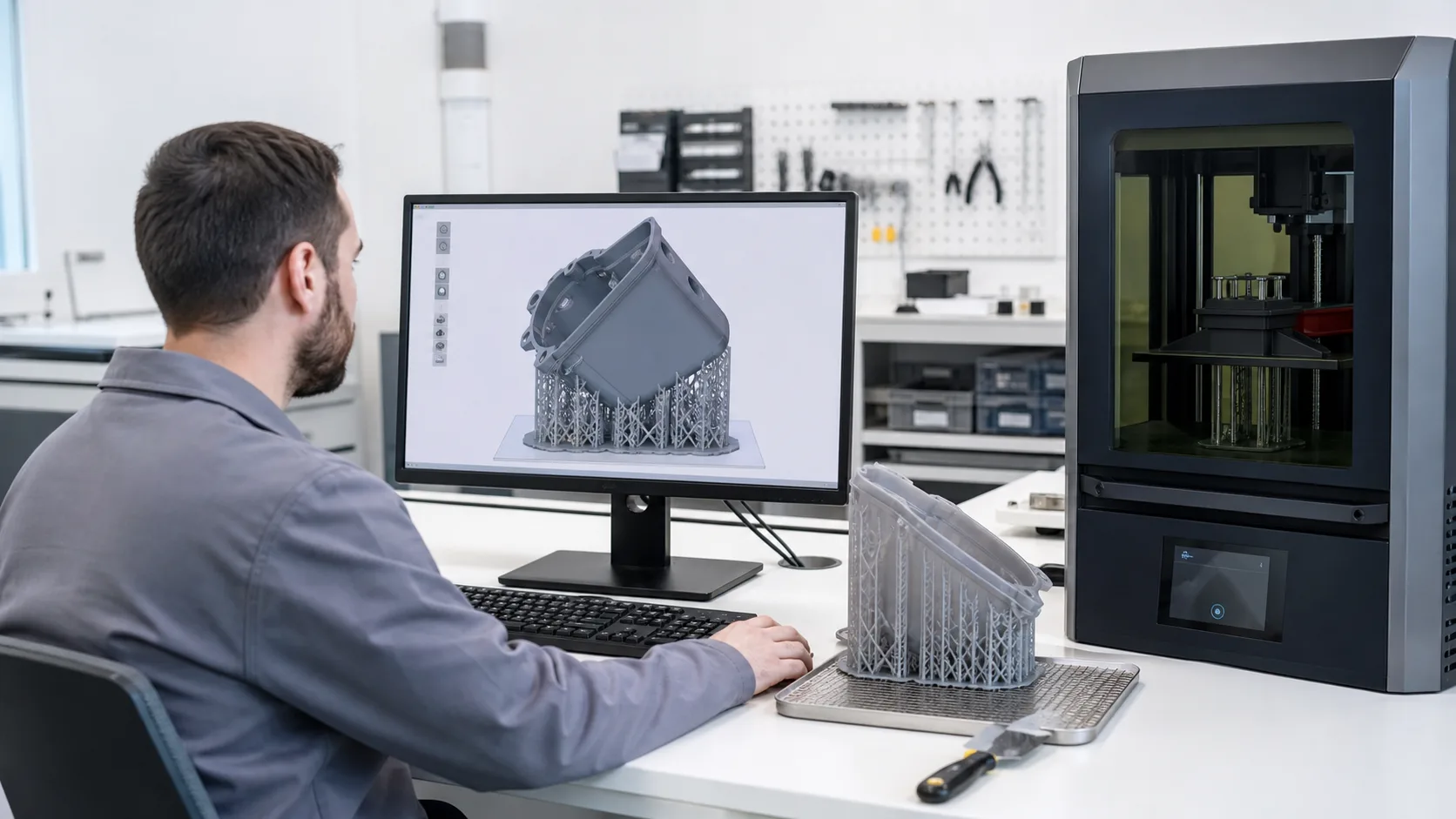 Cómo colocar soportes en impresión 3D de resina